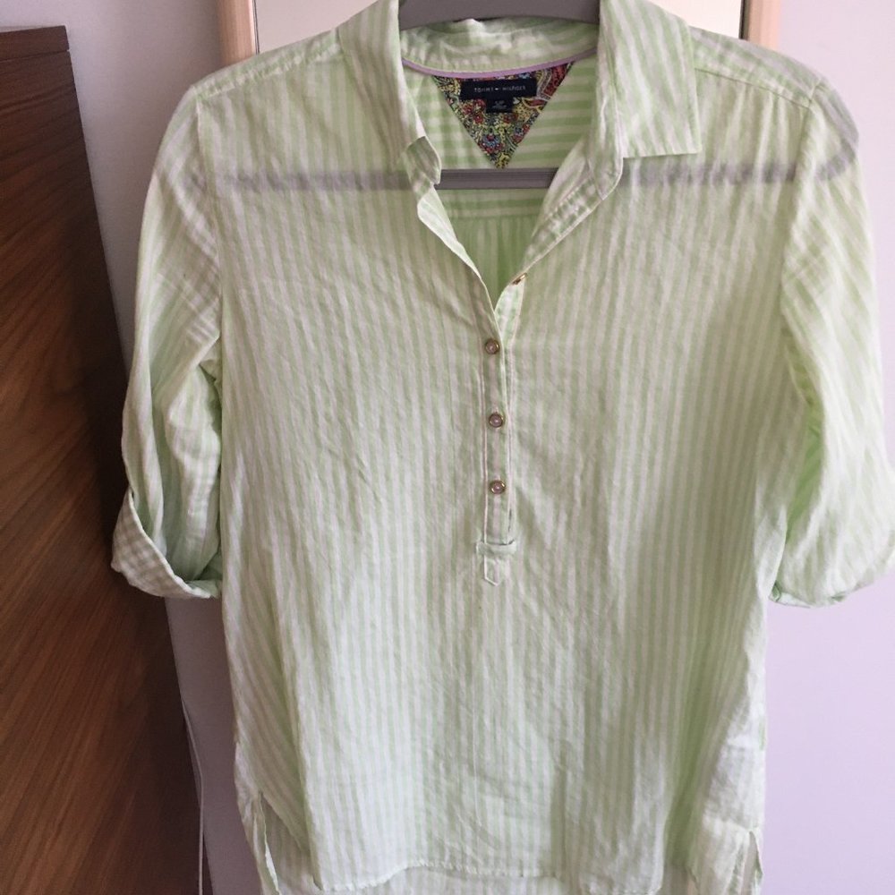 Beachy GUC Tommy Hilfiger Striped Blouse
